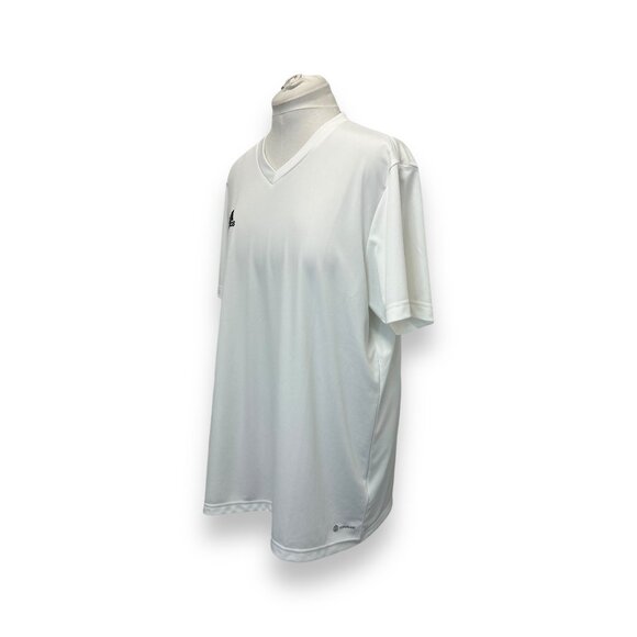 Adidas Aeroready Mens White Sports Tee Size 2XL - Breathable & Lightweight - Picture 7 of 9